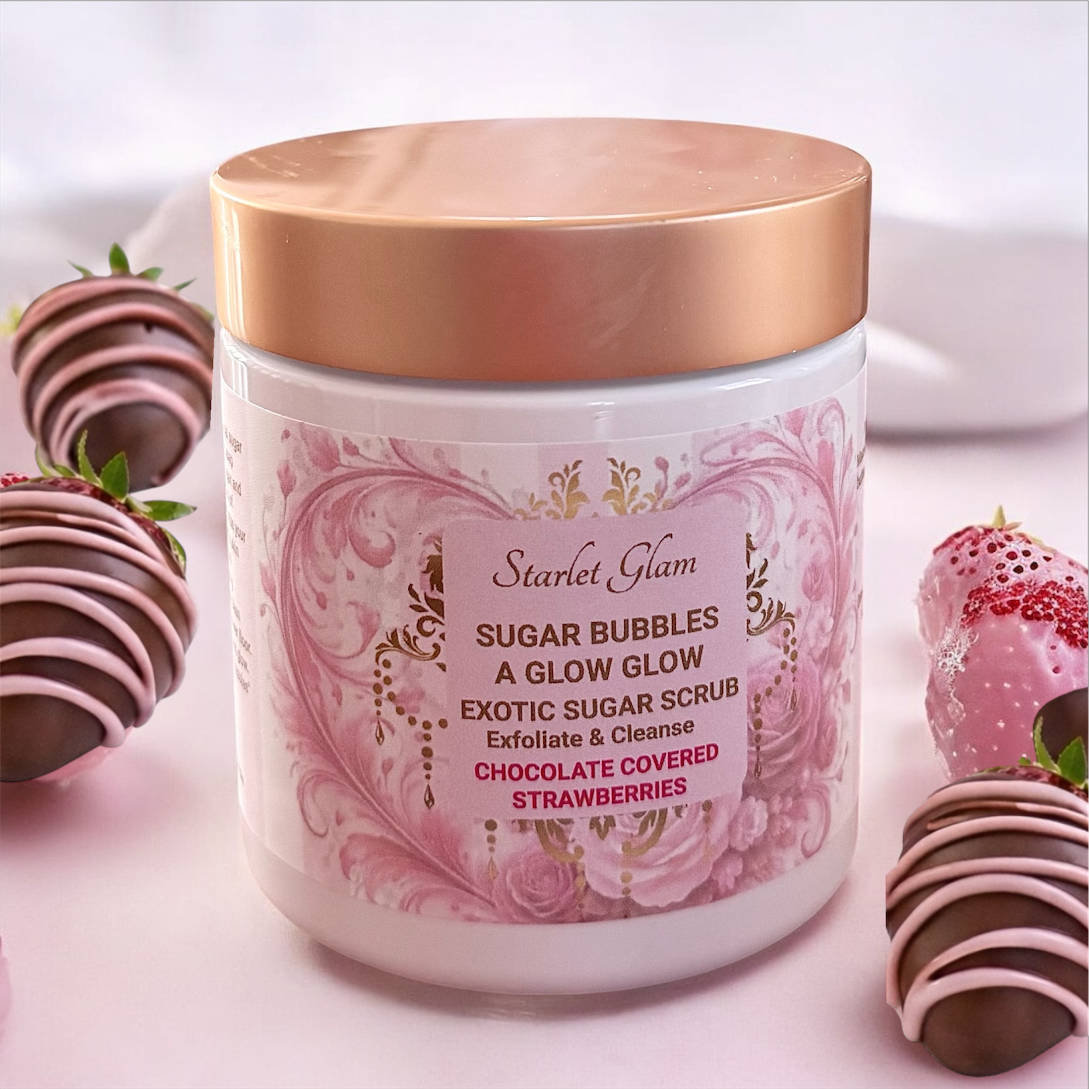 Chocolate Covered Strawberries Sugar Scrub